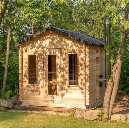 Dundalk Leisurecraft CT Georgian Cabin Sauna with Changeroom-Sweat Serenity