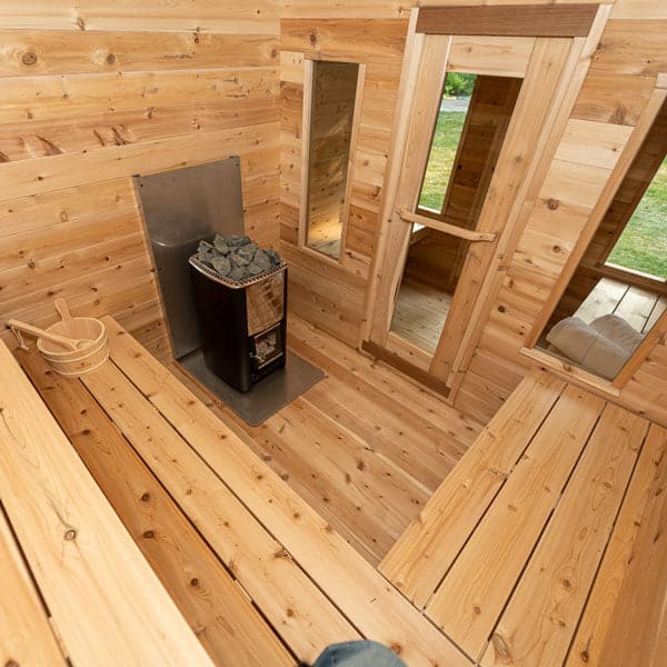 Dundalk Leisurecraft CT Georgian Cabin Sauna with Changeroom-Sweat Serenity