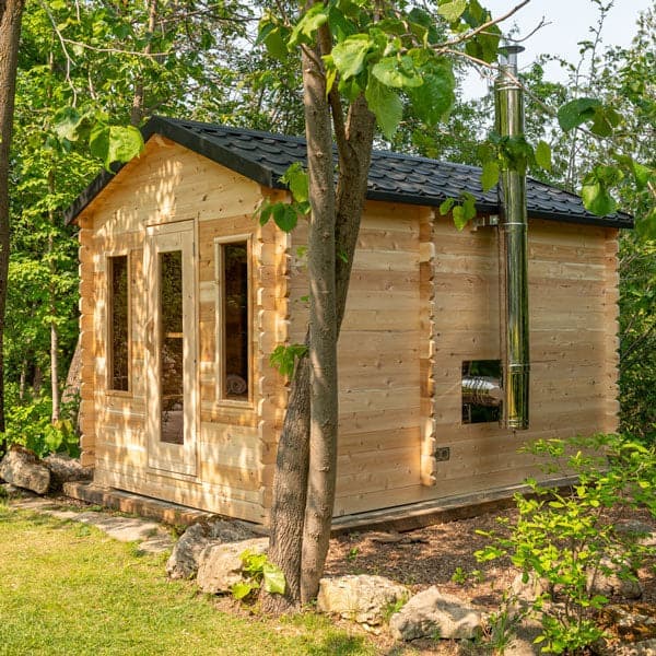 Dundalk Leisurecraft CT Georgian Cabin Sauna with Changeroom-Sweat Serenity