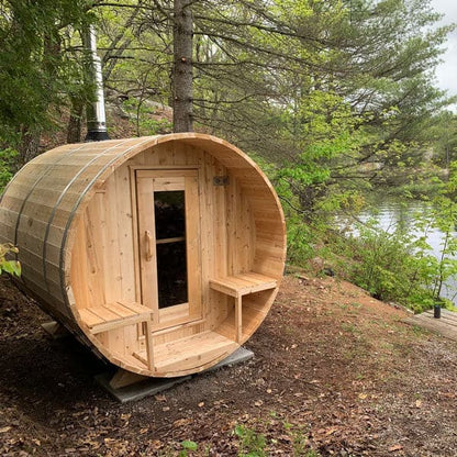 Dundalk Leisurecraft CT Serenity Barrel Sauna-Sweat Serenity