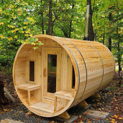 Dundalk Leisurecraft CT Tranquility Barrel Sauna-Sweat Serenity