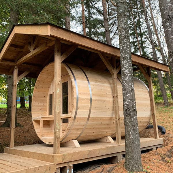 Dundalk Leisurecraft CT Tranquility Barrel Sauna-Sweat Serenity