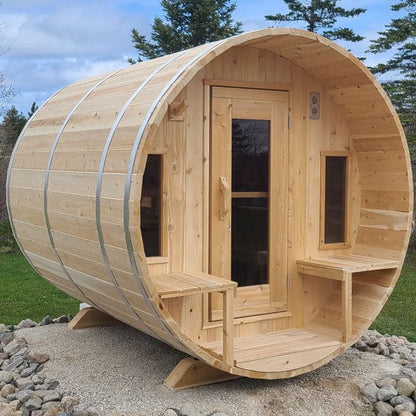 Dundalk Leisurecraft CT Tranquility Barrel Sauna-Sweat Serenity