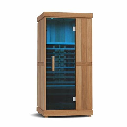 Finnmark FD-1 Full-Spectrum Infrared Sauna 1-Person Home Infrared Sauna 38”W x 38”D x 78”H-Sweat Serenity