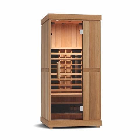 Finnmark FD-1 Full-Spectrum Infrared Sauna 1-Person Home Infrared Sauna 38”W x 38”D x 78”H-Sweat Serenity