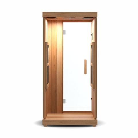 Finnmark FD-1 Full-Spectrum Infrared Sauna 1-Person Home Infrared Sauna 38”W x 38”D x 78”H-Sweat Serenity