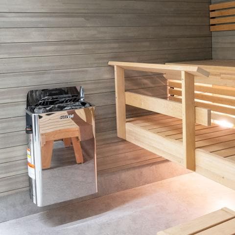 Harvia TopClass KV60 Sauna Heater Built-In Temperature Controls Stainless Steel-Sweat Serenity