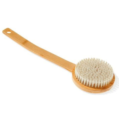 Kolo Bath Brush Bambu 2 Sauna Bath Brush with Handle Natural Bamboo-Sweat Serenity