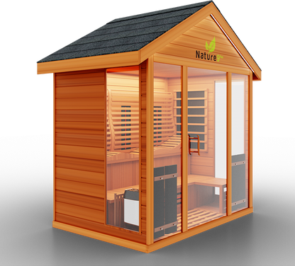 Medical Breakthrough Nature 9Plus Full-spectrum Infrared Outdoor Sauna-Sweat Serenity