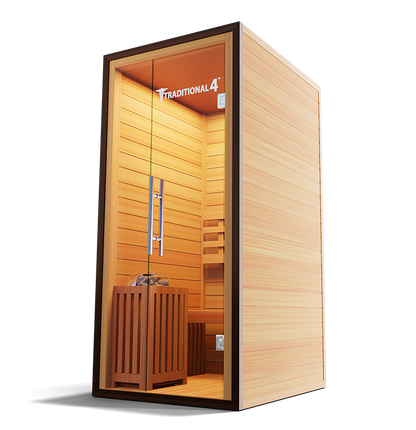 Medical Breakthrough Traditional 4 Full-spectrum Infrared Steam Sauna-Sweat Serenity