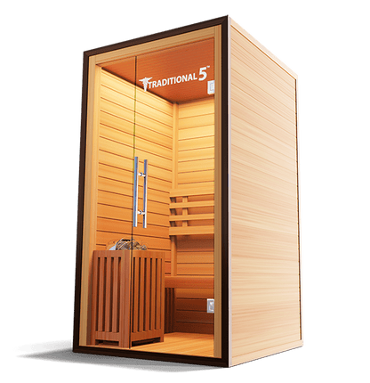 Medical Breakthrough Traditional 5 Full-spectrum Infrared Steam Sauna-Sweat Serenity