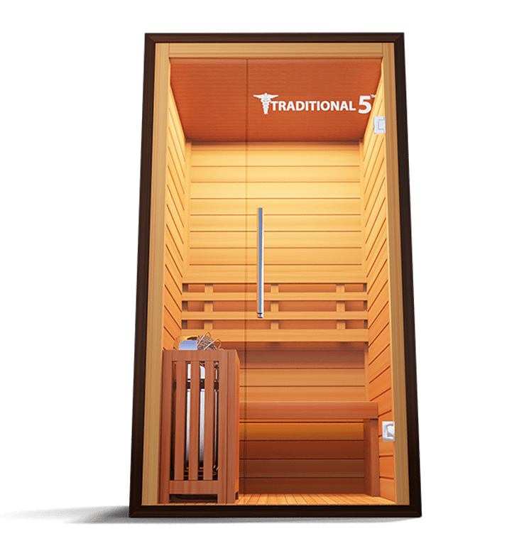 Medical Breakthrough Traditional 5 Full-spectrum Infrared Steam Sauna-Sweat Serenity