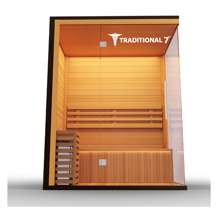 Medical Breakthrough Traditional 7 Full-spectrum Infrared Steam Sauna-Sweat Serenity