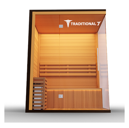 Medical Breakthrough Traditional 7 Full-spectrum Infrared Steam Sauna-Sweat Serenity