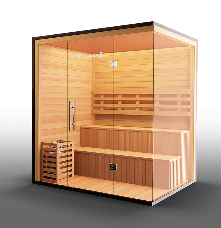 Medical Breakthrough Traditional 8Plus Full-spectrum Infrared Steam Sauna-Sweat Serenity