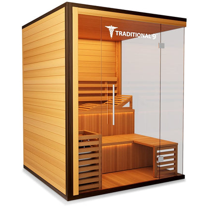 Medical Breakthrough Traditional 9Plus Full-spectrum Infrared Steam Sauna-Sweat Serenity