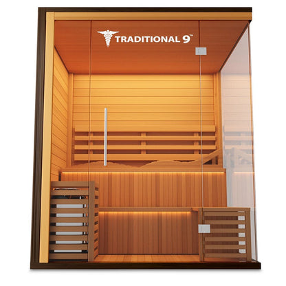 Medical Breakthrough Traditional 9Plus Full-spectrum Infrared Steam Sauna-Sweat Serenity