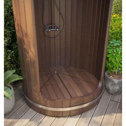 SaunaLife Barrel Shower Model R3 Rain-Series Outdoor Barrel Shower Kit 53"Wx90"H-Sweat Serenity