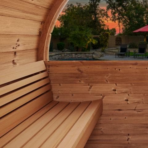 SaunaLife Model E7W Sauna Barrel-Window-Sweat Serenity