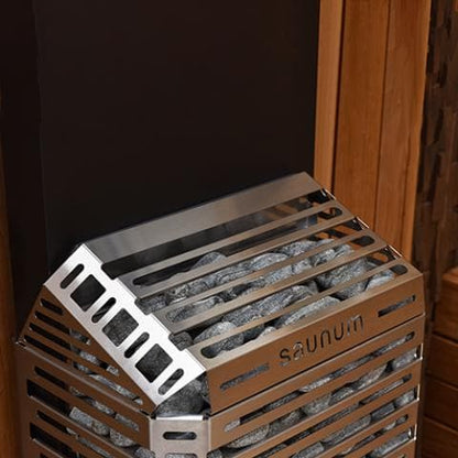 Saunum AIR 10 Sauna Heater 9.6kW Sauna Heater w/Climate Equalizer Stainless-Sweat Serenity