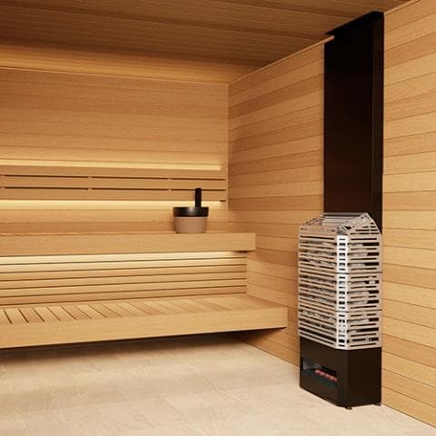 Saunum AIR 10 Sauna Heater 9.6kW Sauna Heater w/Climate Equalizer Stainless-Sweat Serenity