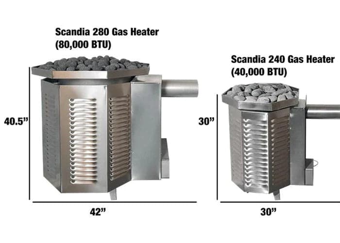 Scandia 40K BTU Gas Sauna Heater-Sweat Serenity