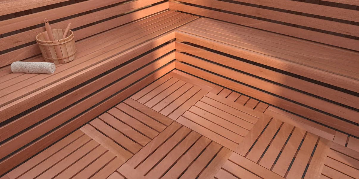 Scandia Duck-Board Flooring for Saunas-Sweat Serenity