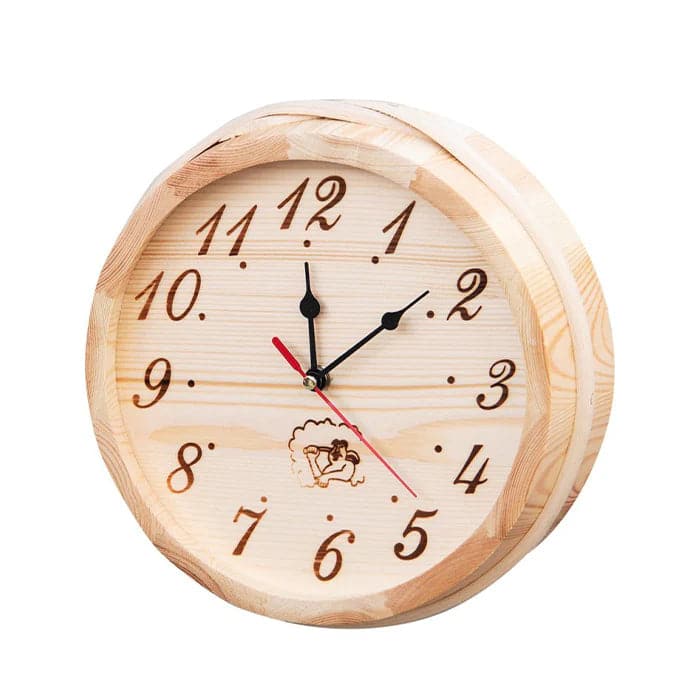 Scandia Wooden Sauna Clock-Sweat Serenity